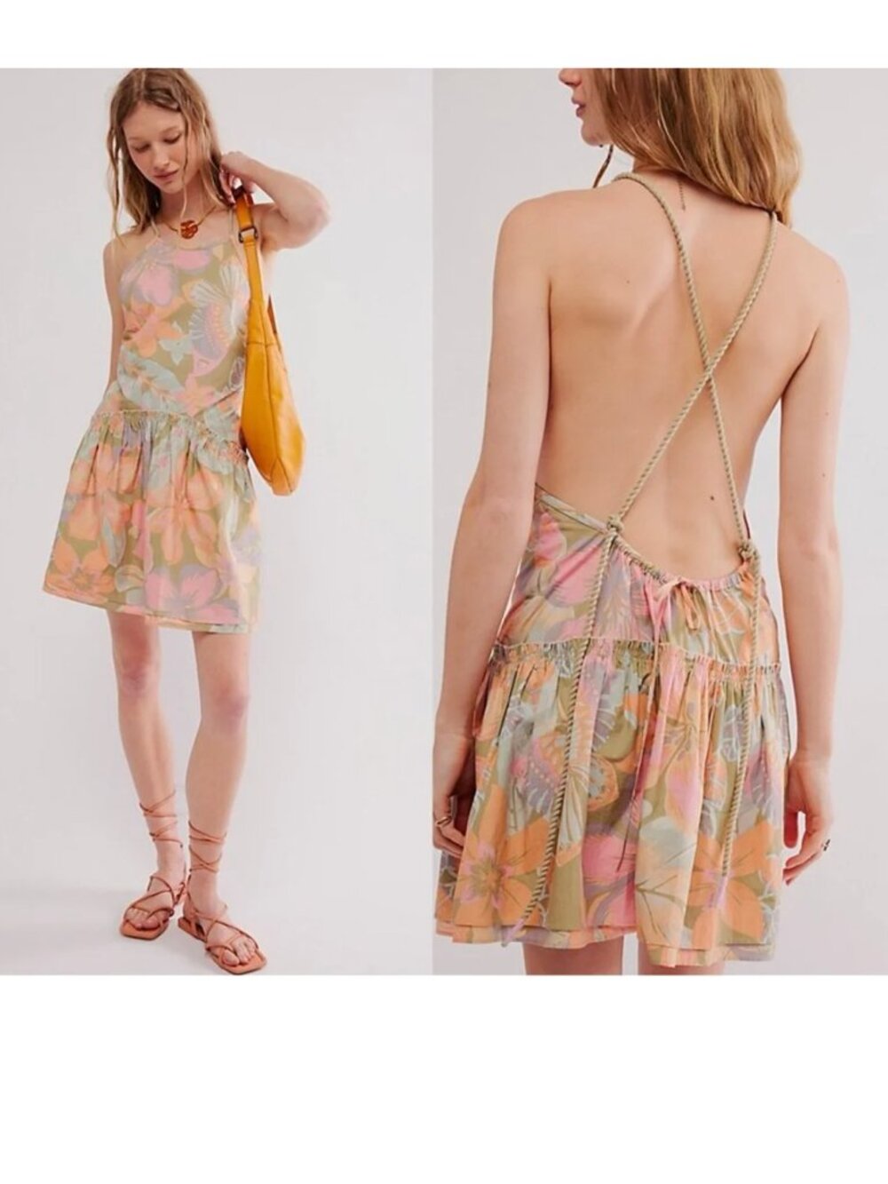 NWOT Free People Deserted Island Mini Dress
